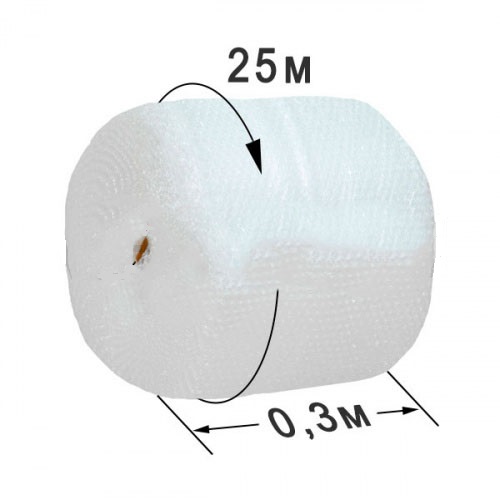 пленка воздушно пузырчатая 25*0.3 метра